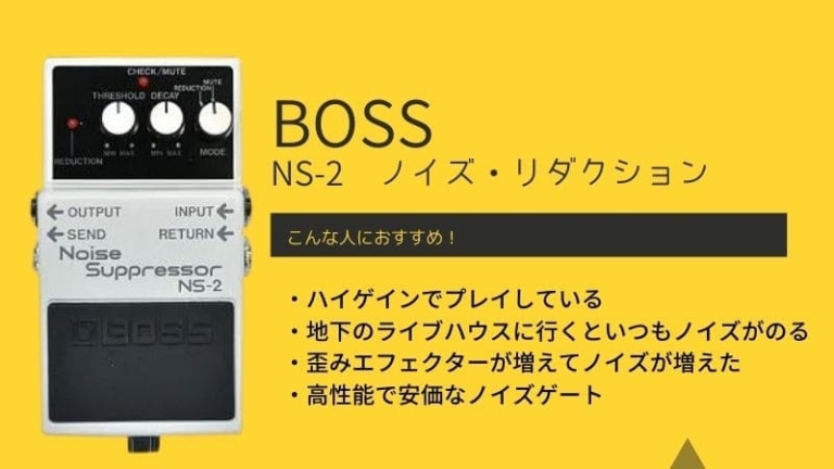 Boss Ns 2のレビューと評価 おすすめの使い方やつなぎ方を解説 エスムジカ